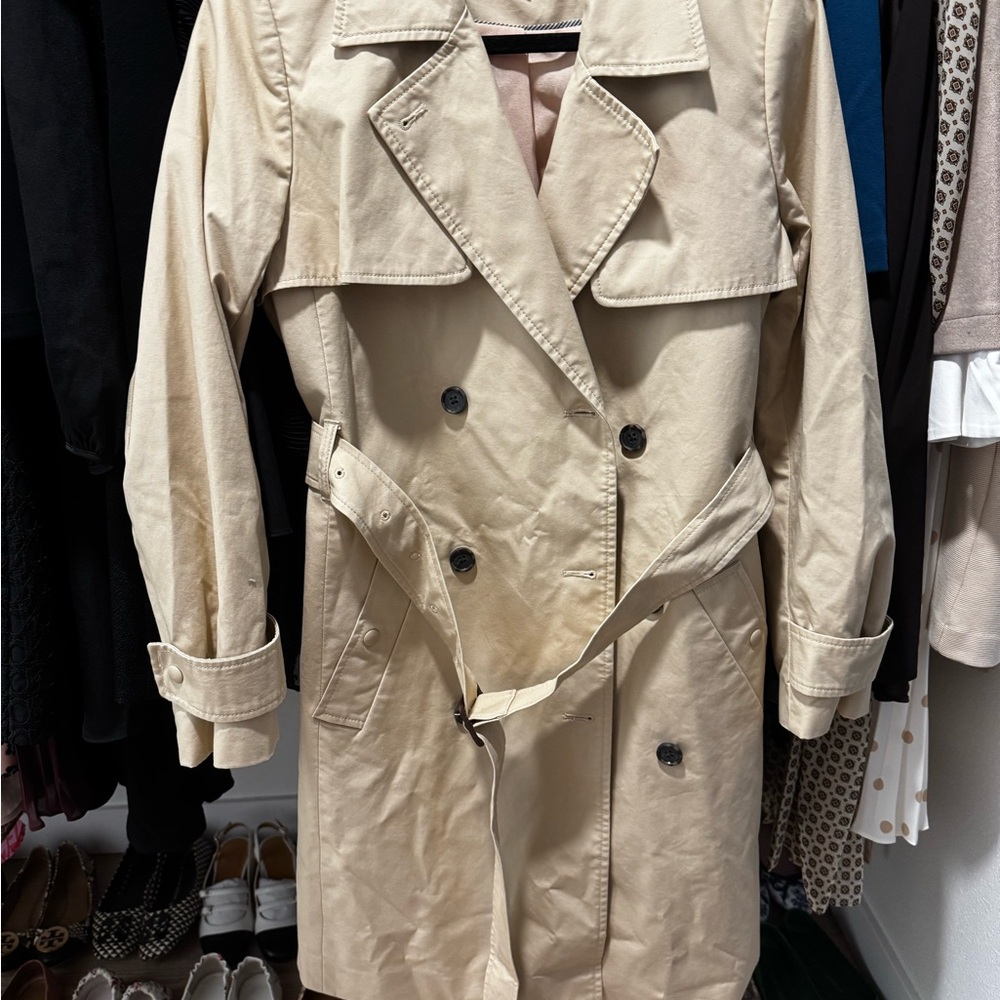 J. Crew Tan Trench Coat